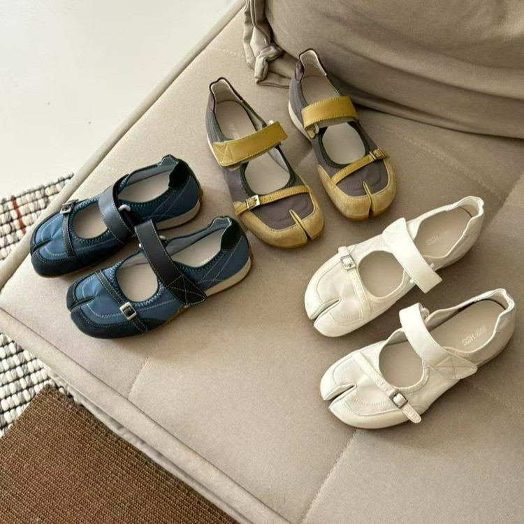 Women'S Shoes Round Toe - Damskie buty Mary Jane z dzielonym