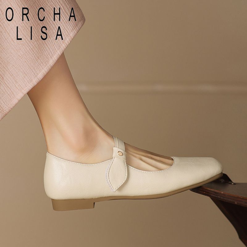 Women'S Shoes Extended Sizes - ORCHA LISA Modne damskie baleriny z