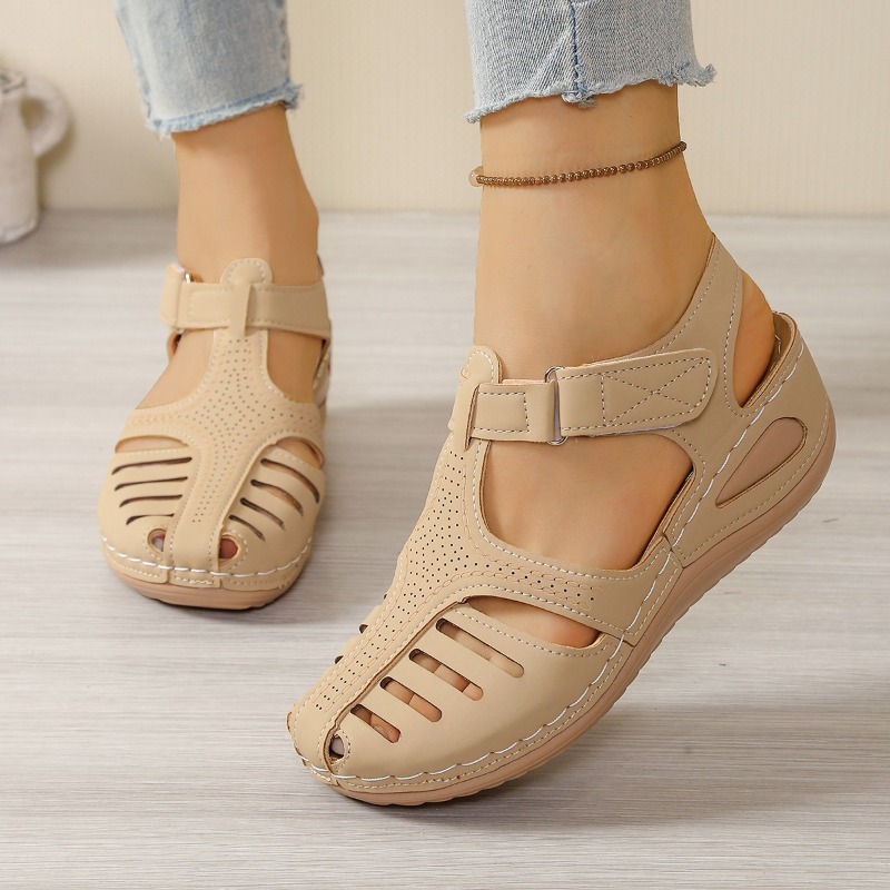 Women'S Shoes With Bunions - Letnie damskie sandały lekkie na koturnie