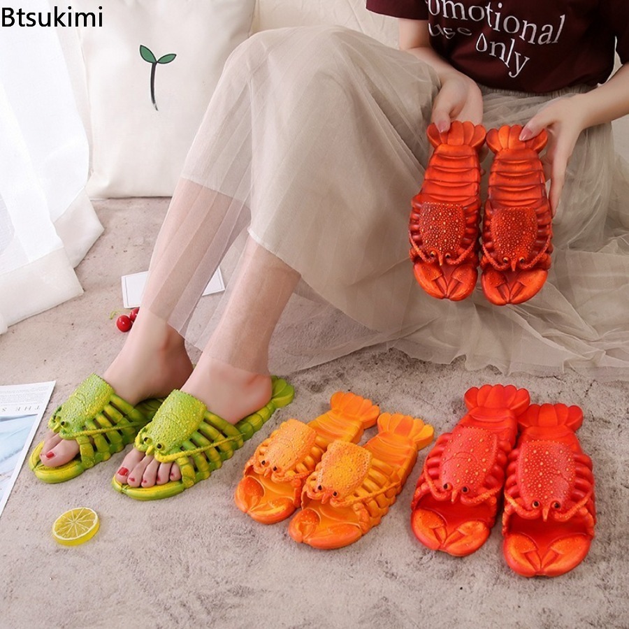 Women Shoes Size To Men - Nowe letnie klapki z motywem kreskówkowego