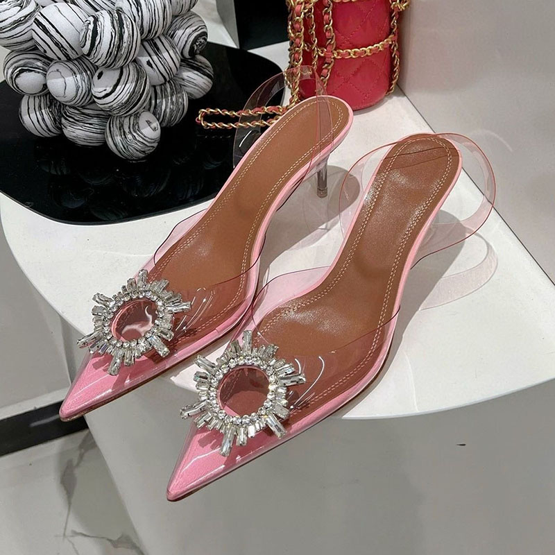 Szpiczaste sandały na cienkim  – Clear Strap Heel recenzja i cena
