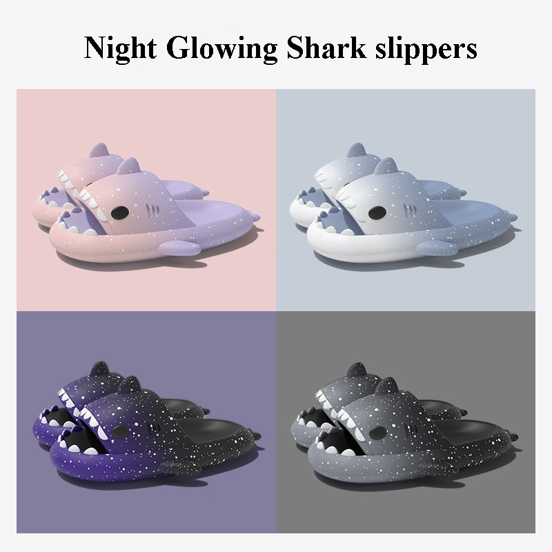 Cute Cartoon Shark kapcie dla  – Women Shoes Sandals recenzja i cena