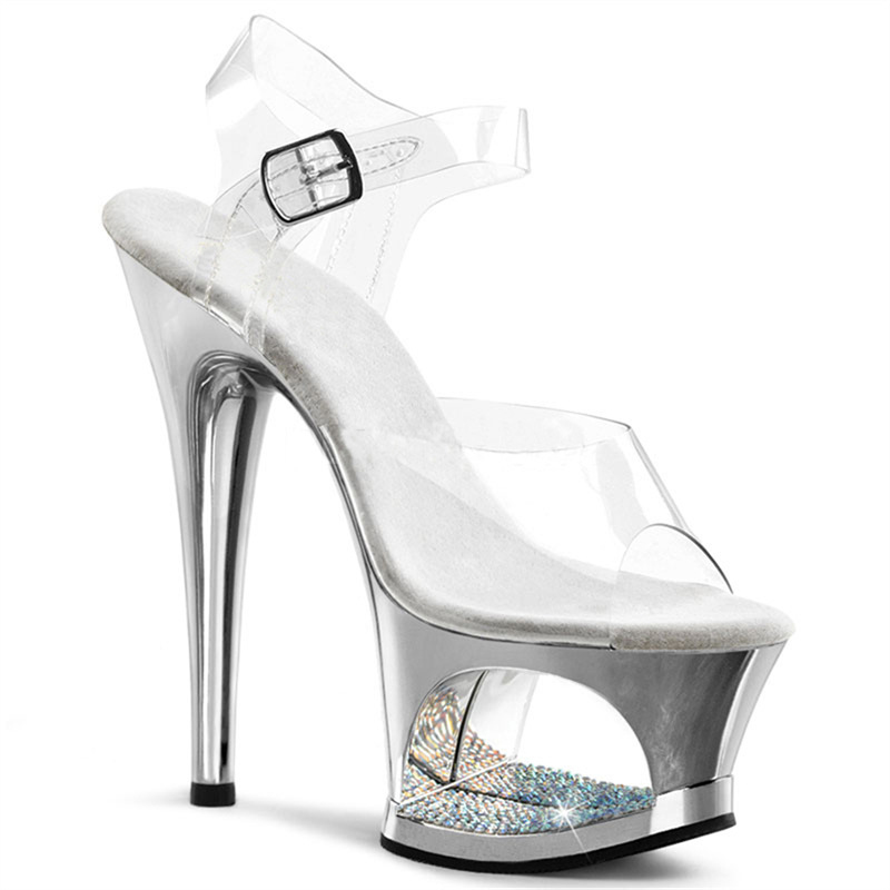 Różowe ażurowe sandały na plat – Clear Strap Heel recenzja i cena