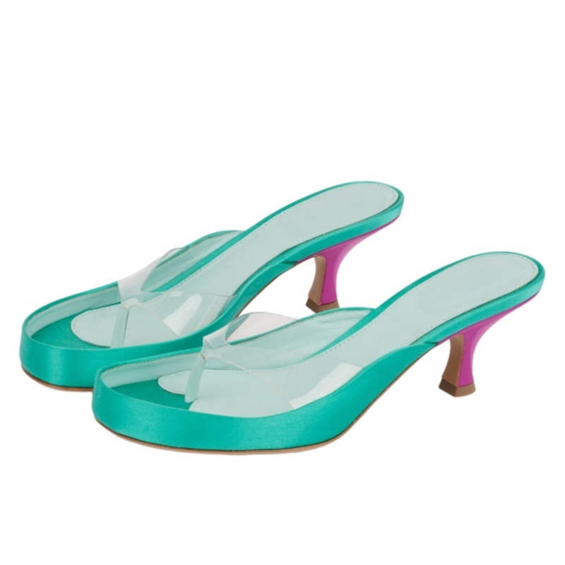 Przezroczyste PVC Paski Klapki – Clear Strap Heel recenzja i cena