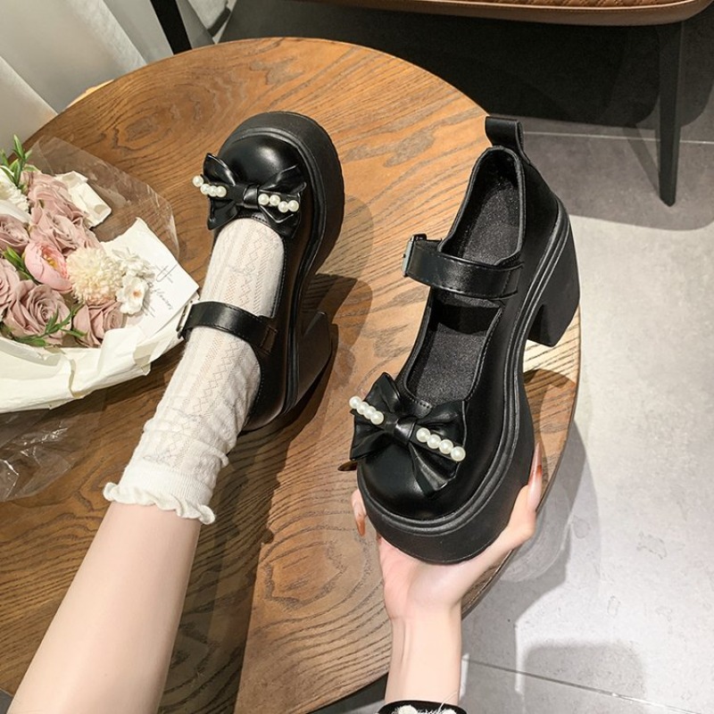 Buty Lolita 2026 Czarne Super  – Women'S Shoes Round Toe recenzja i cena