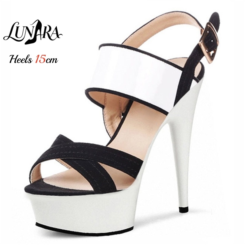 Sandały na platformie 15 cm/6  – Clear Strap Heel recenzja i cena