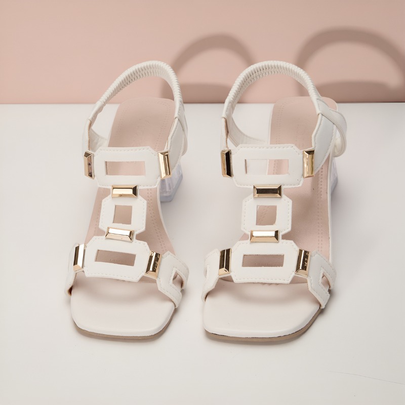 Sandały na platformie z prosty – Clear Strap Heel recenzja i cena