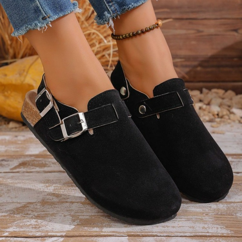 Damskie mule ze skóry zamszowe – Women'S Shoes With Arch Support recenzja i cena