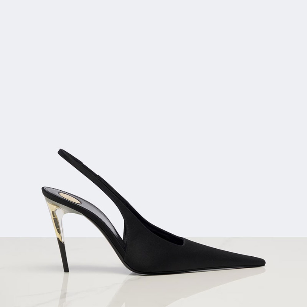 Damskie satynowe czółenka na s – Clear Strap Heel recenzja i cena