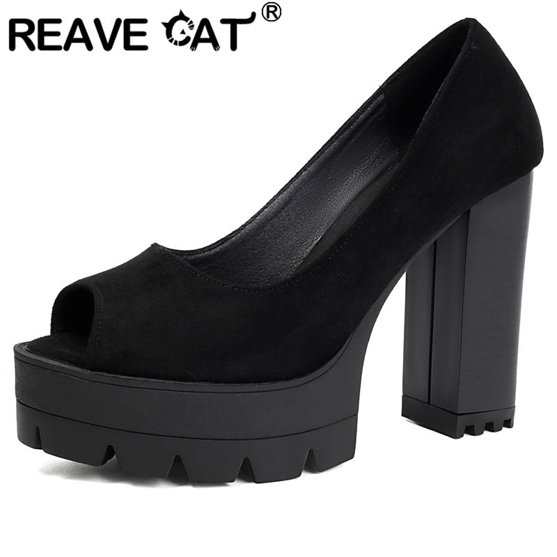 REAVE CAT Czarne Seksowne Dams – Women'S Shoes Extended Sizes recenzja i cena