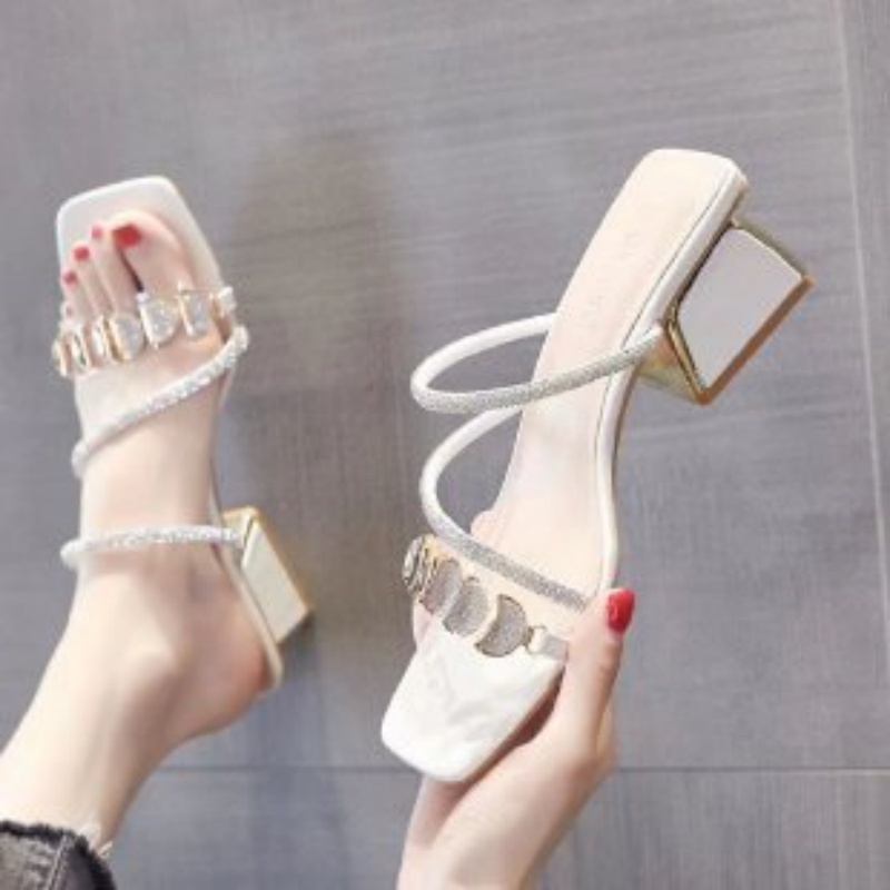 Damskie letnie sandały z przez – Clear Strap Heel recenzja i cena