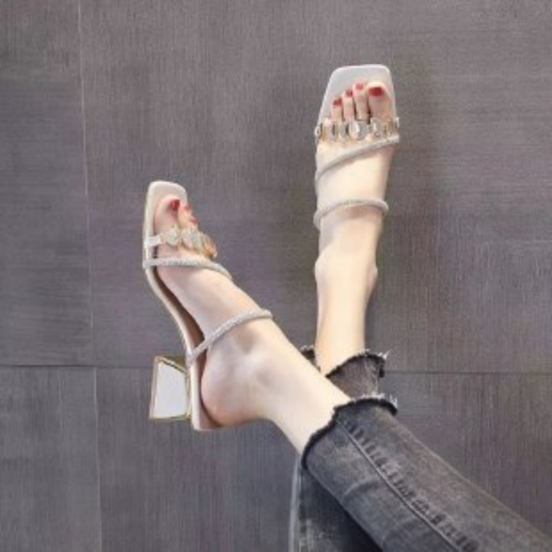 Damskie letnie sandały z przez – Clear Strap Heel recenzja i cena